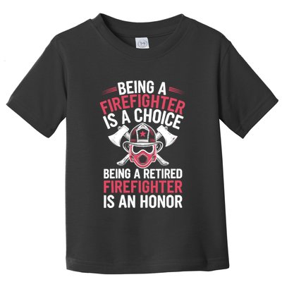 Womens Cool Firefighter Design For Men Women Firemen Firefighter Toddler T-Shirt