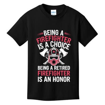 Womens Cool Firefighter Design For Men Women Firemen Firefighter Kids T-Shirt