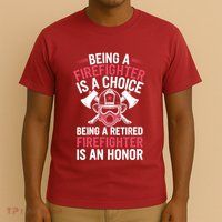 Womens Cool Firefighter Design For Men Women Firemen Firefighter T-Shirt
