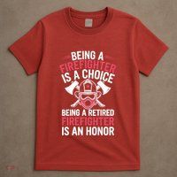 Womens Cool Firefighter Design For Men Women Firemen Firefighter T-Shirt