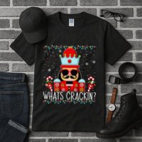 Whats Crackin Funny Christmas Nutcracker Tall T-Shirt