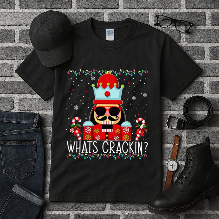 Whats Crackin Funny Christmas Nutcracker Tall T-Shirt