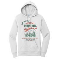 Women Caring For Special Deliveries Nicu Nurse Christmas Women's Pullover Hoodie