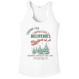 Women Caring For Special Deliveries Nicu Nurse Christmas Ladies PosiCharge Competitor Racerback Tank