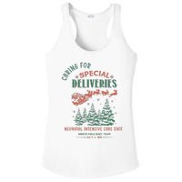 Women Caring For Special Deliveries Nicu Nurse Christmas Ladies PosiCharge Competitor Racerback Tank