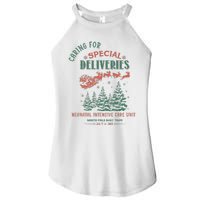 Women Caring For Special Deliveries Nicu Nurse Christmas Women's Perfect Tri Rocker Tank