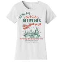 Women Caring For Special Deliveries Nicu Nurse Christmas Women's T-Shirt