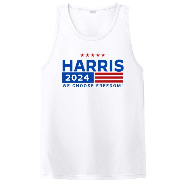 We Choose Freedom Vote Kamala Harris For President 2024 PosiCharge Competitor Tank