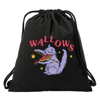 Wallows Cat Fiddle Drawstring Bag