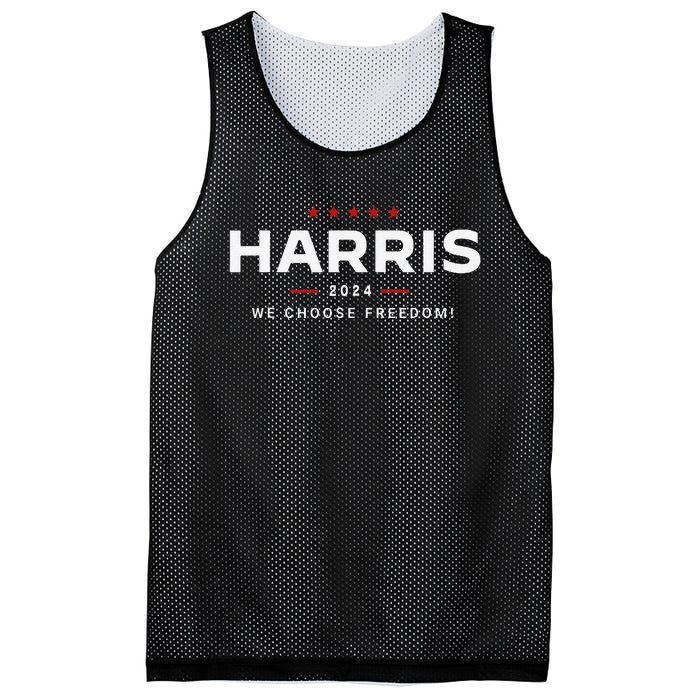 We Choose Freedom Vote Kamala Harris For President 2024 Gift Mesh Reversible Basketball Jersey Tank