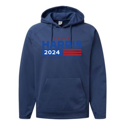 We Choose Freedom Vote Kamala Harris For President 2024 Performance Fleece Hoodie