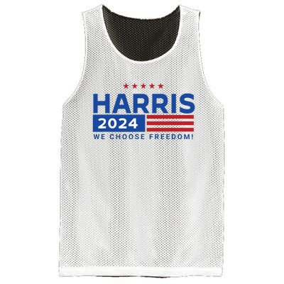 We Choose Freedom Vote Kamala Harris For President 2024 Mesh Reversible Basketball Jersey Tank