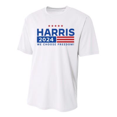 We Choose Freedom Vote Kamala Harris For President 2024 Performance Sprint T-Shirt