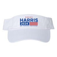 We Choose Freedom Vote Kamala Harris For President 2024 Valucap Bio-Washed Visor