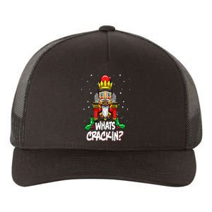 Whats Crackin Funny Christmas Nutcracker Pajama Family Xmas Yupoong Adult 5-Panel Trucker Hat