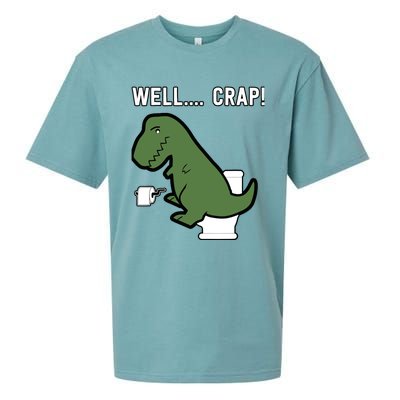 Well Crap Funny T-Rex I T Rex Problems I Funny Dinsosaur Sueded Cloud Jersey T-Shirt