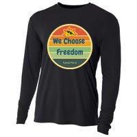 We Choose Freedom. Laughing All The Way To Potus Smiling Sun Cooling Performance Long Sleeve Crew