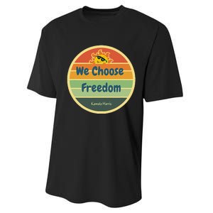 We Choose Freedom. Laughing All The Way To Potus Smiling Sun Performance Sprint T-Shirt