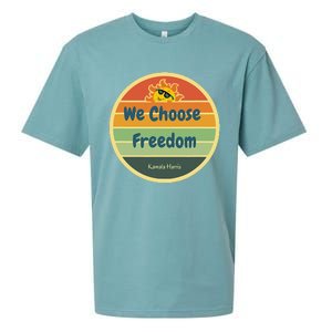 We Choose Freedom. Laughing All The Way To Potus Smiling Sun Sueded Cloud Jersey T-Shirt