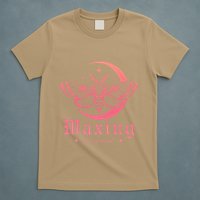 Waxing Crescent Funny Butterfly Design T-Shirt