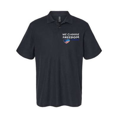 We Choose Freedom Kamala Harris Softstyle Adult Sport Polo