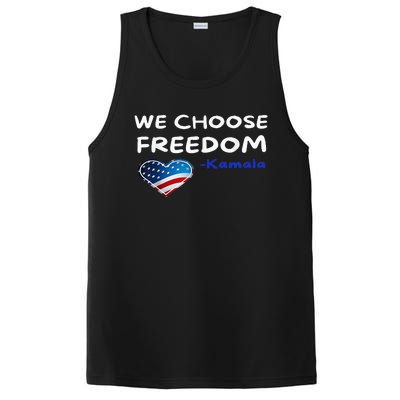 We Choose Freedom Kamala Harris PosiCharge Competitor Tank