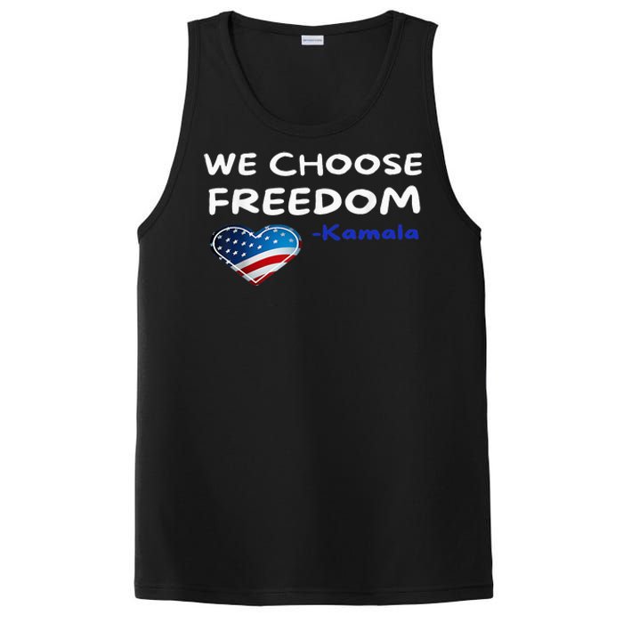 We Choose Freedom Kamala Harris PosiCharge Competitor Tank