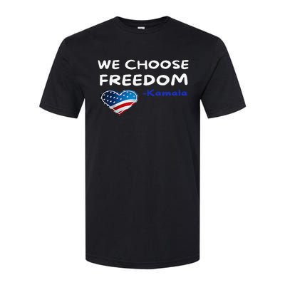 We Choose Freedom Kamala Harris Softstyle CVC T-Shirt