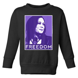 We Choose Freedom Kamala Harris 2024 For President Election Toddler Sweatshirt