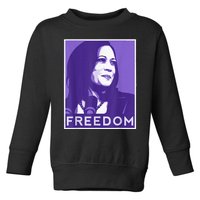 We Choose Freedom Kamala Harris 2024 For President Election Toddler Sweatshirt