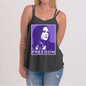 We Choose Freedom Kamala Harris 2024 For President Election Women's Strappy Tank