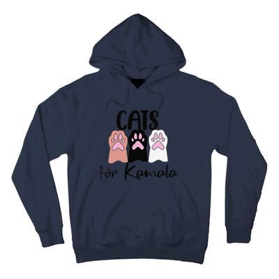 Women Cats For Kamala Funny Political Gift Tall Hoodie