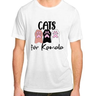 Women Cats For Kamala Funny Political Gift Adult ChromaSoft Performance T-Shirt