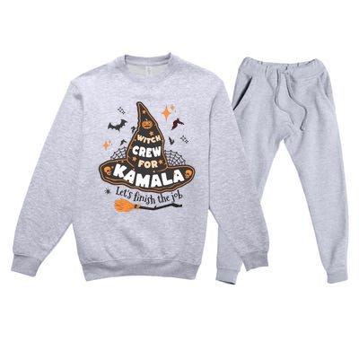 Witch Crew For Harris Halloween Kamala 2024 Premium Crewneck Sweatsuit Set