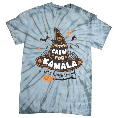 Witch Crew For Harris Halloween Kamala 2024 Tie-Dye T-Shirt