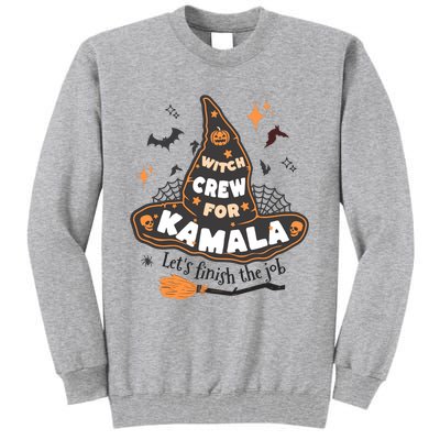 Witch Crew For Harris Halloween Kamala 2024 Tall Sweatshirt