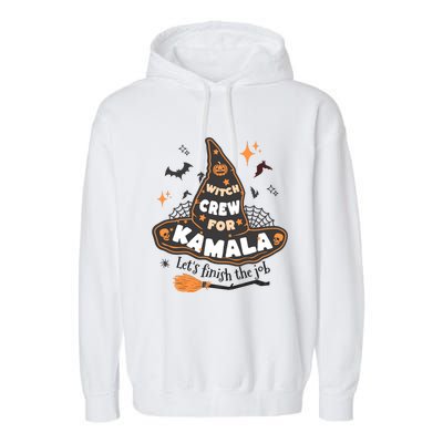 Witch Crew For Harris Halloween Kamala 2024 Garment-Dyed Fleece Hoodie