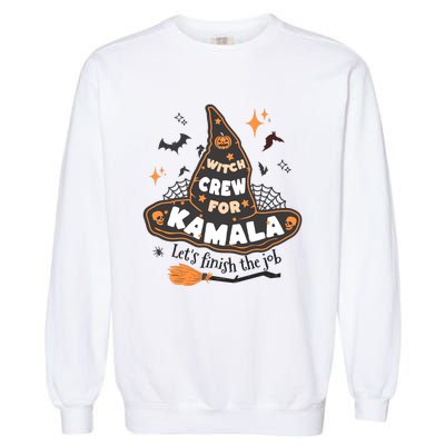 Witch Crew For Harris Halloween Kamala 2024 Garment-Dyed Sweatshirt