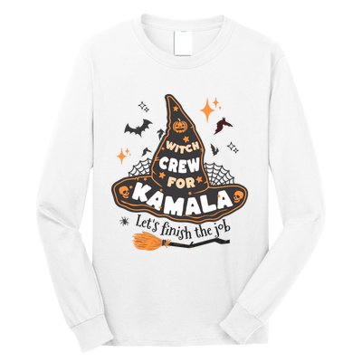 Witch Crew For Harris Halloween Kamala 2024 Long Sleeve Shirt