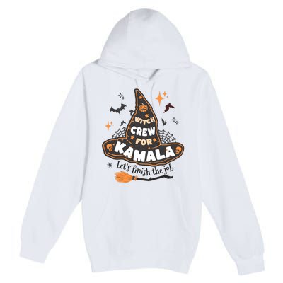 Witch Crew For Harris Halloween Kamala 2024 Premium Pullover Hoodie