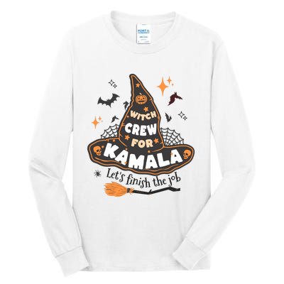 Witch Crew For Harris Halloween Kamala 2024 Tall Long Sleeve T-Shirt