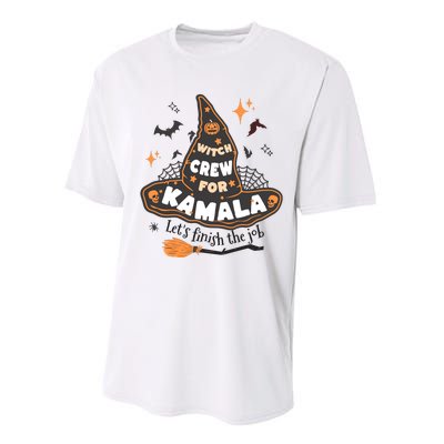 Witch Crew For Harris Halloween Kamala 2024 Performance Sprint T-Shirt