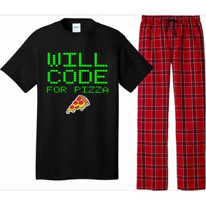 Will Code For Pizza Funny Computer Programming Coding Coder Pajama Set