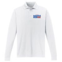 We Choose Freedom Vote Kamala Harris For President 2024 Performance Long Sleeve Polo