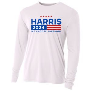 We Choose Freedom Vote Kamala Harris For President 2024 Cooling Performance Long Sleeve Crew