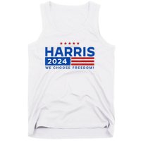 We Choose Freedom Vote Kamala Harris For President 2024 Tank Top