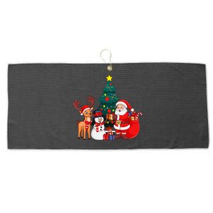 Welcome Christmas Funny Merry Christmas Large Microfiber Waffle Golf Towel