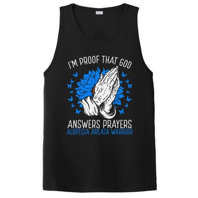 Warrior Christian Faith God Alopecia Areata Awareness Ribbon PosiCharge Competitor Tank