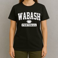 Wabash College Football Arch Vintage Design T-Shirt