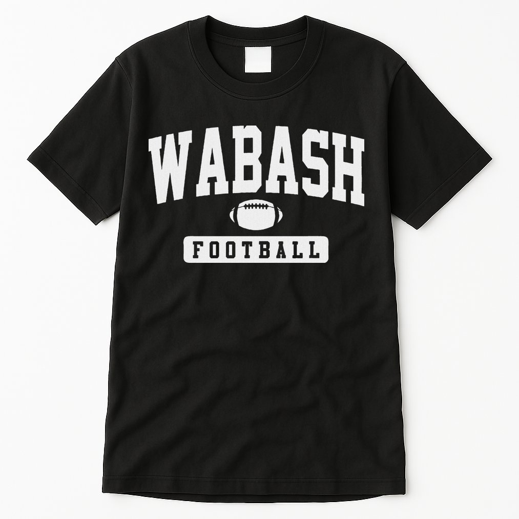 Wabash College Football Arch Vintage Design Tall T-Shirt